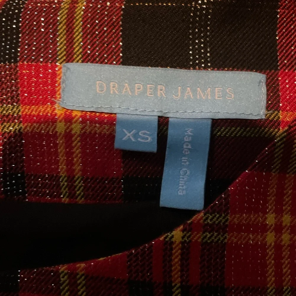 ~ Draper James Tarten Plaid Shift Dress ~ XS - Picture 6 of 6